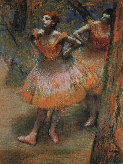 Edgar Degas Two Dancers_j France oil painting art